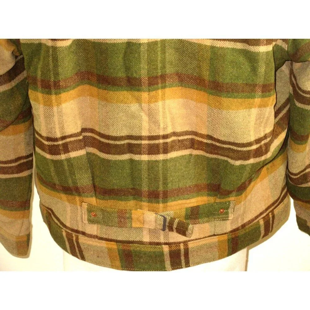 Levi's Strauss Men's Brown Plaid Sherpa Lined Classic Trucker Jacket NWT